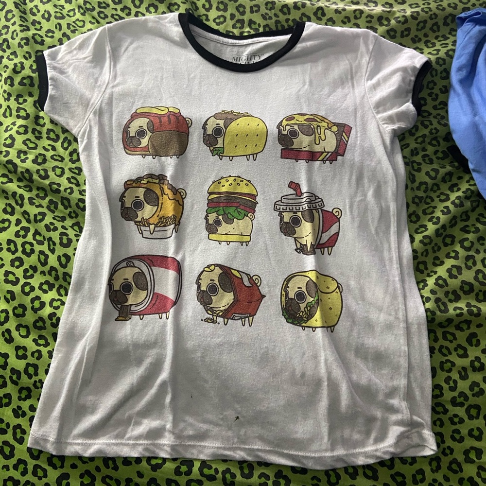 Pug food shirt